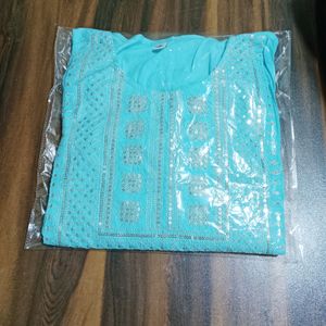 Sky Blue Kurti(Negotiable)