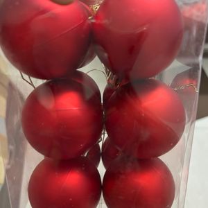 Red Christmas Ornaments- Medium Balls🛑