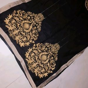 Black Golden Embroidery Kurti