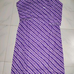 Lavender Printed Kurti