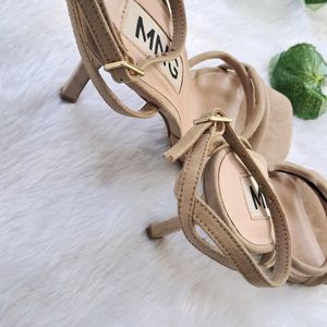 Mango Beige Stilettos Heels