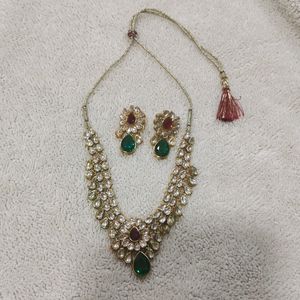 Kundan necklace set