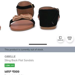 GIBELLE Women Black Flats