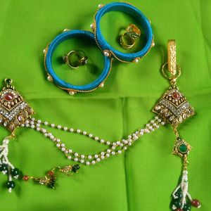 Sadi Pin With Zalla,Jodvi In Payal ,Bangles