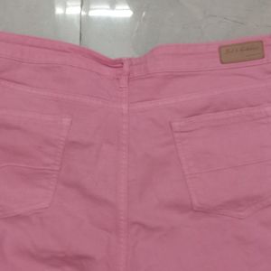 Pink Straight Pant Women 36