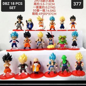 Anime Dragon Ball Z Small Miniature Set Of 18 Pcs