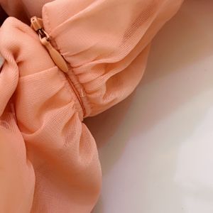 Peach Color Designer Dress