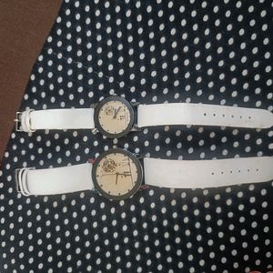 Couple Watch With White Black