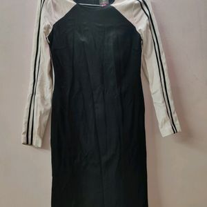 Black&white one piece dress