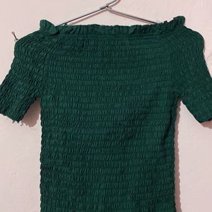 Crop Top - Dark Green