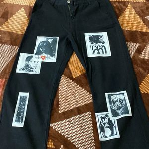 Urbanic Patched Black Jeans