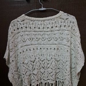 Knit Poncho Top