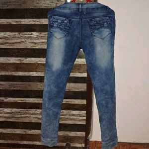 Blue Skin Fit Jeans