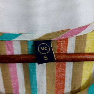 Multicolored Vertical Stripes Kurta