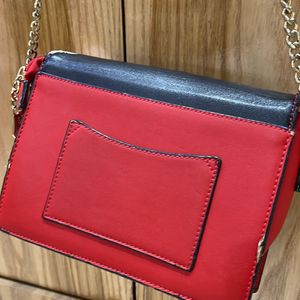 Red Black Handbag