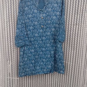 Blue Short Kurta