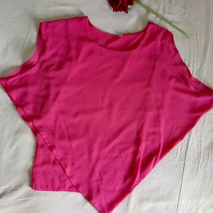 Haoxq Rose Pink Top