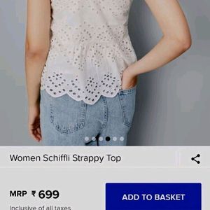 Combo Mesh Bralette & Schiffli Strappy Top