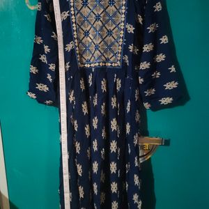 👗Navy Blue Anarkali Kurti 👗