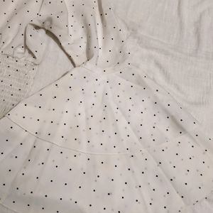 Polka Dot Flare Sleeves Top