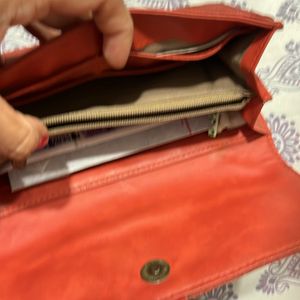 Baggit Red Wallet With Multiple Conpartments