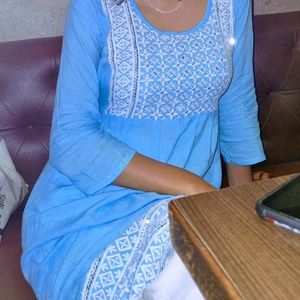 Light Blue Kurti