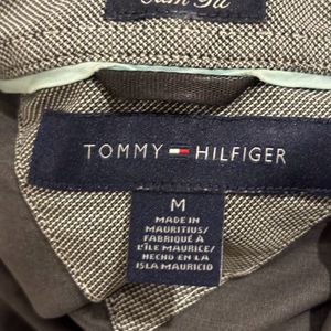 Grey Striped Half Sleeved Shirt (Tommy Hilfiger)