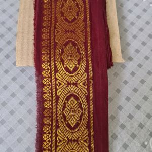 Traditional Maroon Golden Border