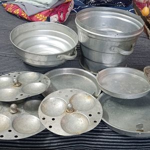 Steamer & 7 Plates (Idli, Patra, Dhokra Maker)