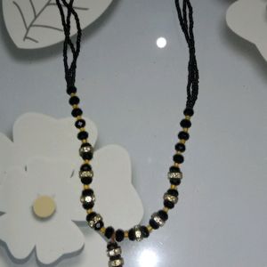 Black Bead Necklace