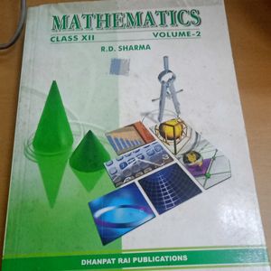R.D.sharma Volume II Math Book