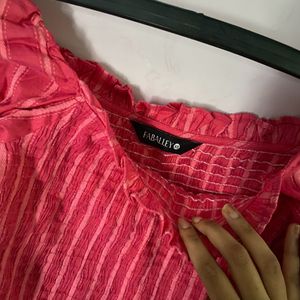 Pink Faballey Top