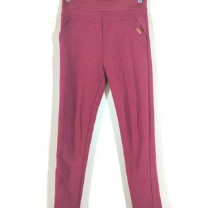 Burgundy Casual Pants (Women's)