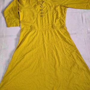 Mustard A-line Dress