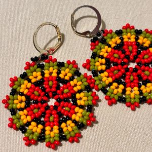 Beautiful Multicolor Mandala Earrings