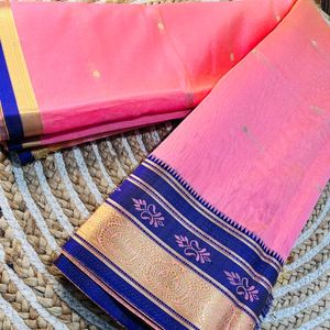 Elegant New Pink Saree