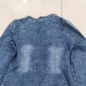 Denim Blue Jacket For Women