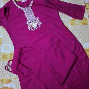 Elegant Kurta Set  Without Dupatta For Womens/Girl