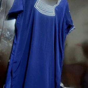 Navy Blue Party Wear Suit Salwar & Dupatta 42 Bust