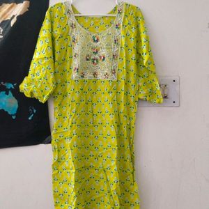 Yellow Kurti