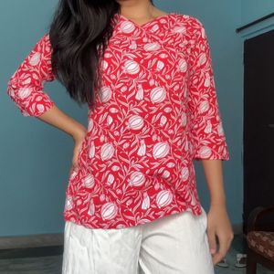 Red Short Kurti