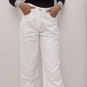 White Wide Leg Jeans