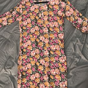 Kurti For Ladis Fresh Pice Flower Print