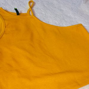 Yellow Crop Top