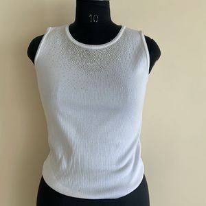 White Embellished Premium Top