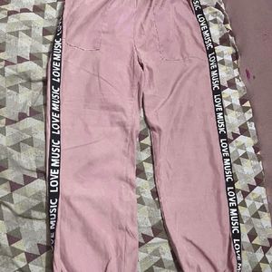 Shien Letter Contrast Tape Sweatpant