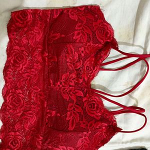 Fancy Lace Bra Lingerie Set Padded