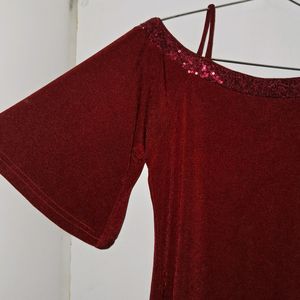 Off-Shoulder 3/4 Sleeves Top