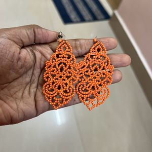 Orange Earring