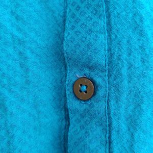 Lowest Price: Short Festive Kurta For Men Blue